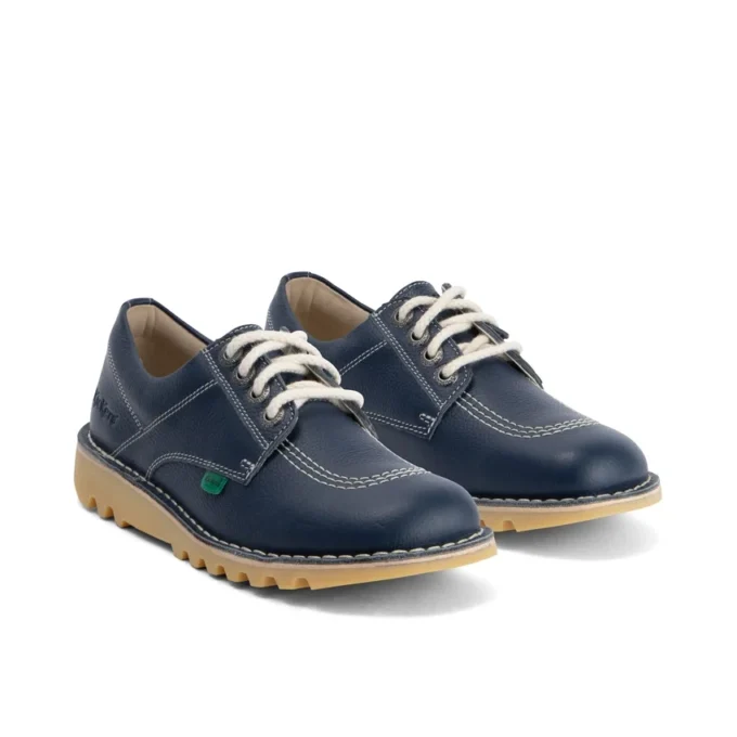 Kick Lo de cuero azul marino unisex para adultos