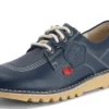 Kick Lo de cuero azul marino unisex para adultos