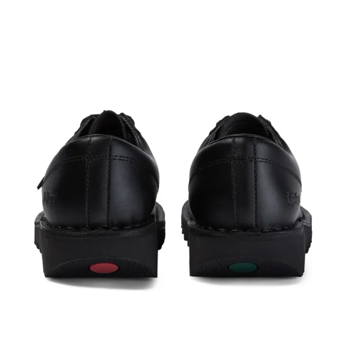 Kick Lo de cuero negro para hombre adulto