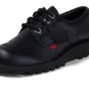 Kick Lo de cuero negro para hombre adulto