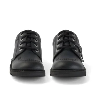 Kick Lo de cuero para jóvenes unisex, color negro alternativo
