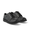 Kick Lo de cuero para jóvenes unisex, color negro alternativo