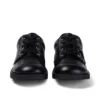 Kick Lo de cuero para jóvenes unisex, negro