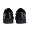 Kick Lo de cuero para jóvenes unisex, negro
