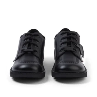 Kick Lo Mix Mesh Leather Black unisex para jóvenes