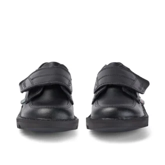Kick Lo Scuff de piel para niño, negro