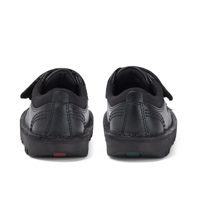 Kick Lo Scuff de piel para niño, negro