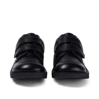 Kick Lo Twin Vel de cuero negro unisex para niños