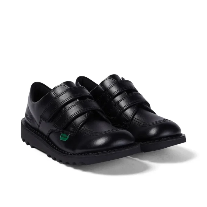 Kick Lo Twin Vel de cuero negro unisex para niños