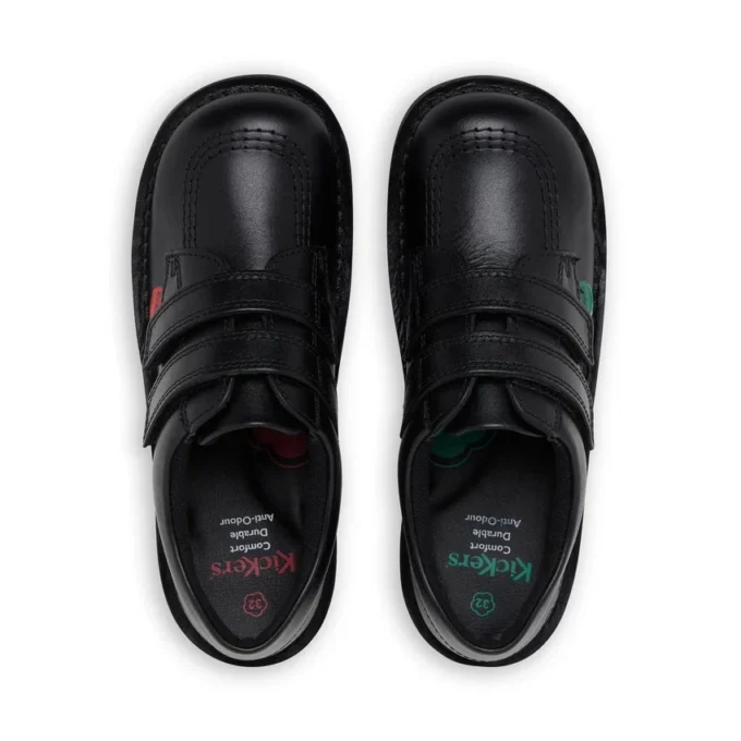 Kick Lo Twin Vel de cuero negro unisex para niños