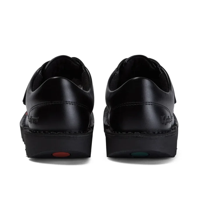 Kick Lo Twin Vel de cuero negro unisex para niños