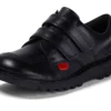 Kick Lo Twin Vel de cuero negro unisex para niños