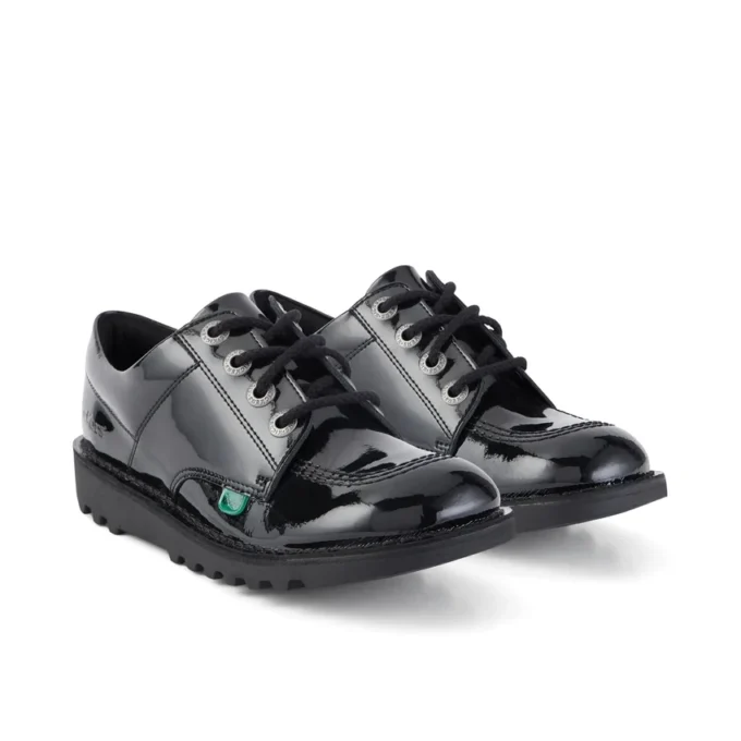 Kick Lo unisex para jóvenes en charol negro
