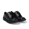 Kick Lo unisex para niños, de piel, negro