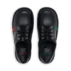 Kick Lo unisex para niños, de piel, negro