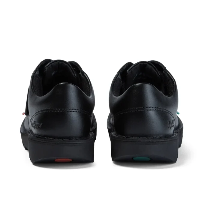 Kick Lo unisex para niños, de piel, negro