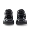 Kick Lo unisex para niños, piel charol negra