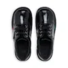 Kick Lo unisex para niños, piel charol negra