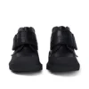 Kick Mid Scuff de piel para niño, negro