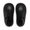 Kick Mid Scuff de piel para niño, negro