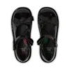Kick MJ Bow de charol negro para niñas