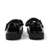 Kick MJ Bow de charol negro para niñas