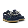 Kick Mule unisex para bebés, ante azul marino