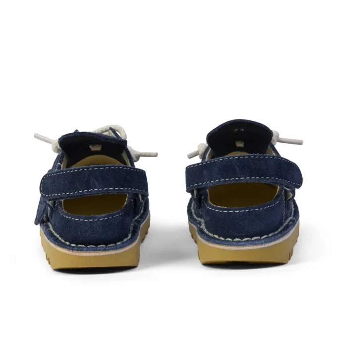 Kick Mule unisex para bebés, ante azul marino