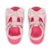 Kick Sandal para niñas pequeñas, de cuero rosa
