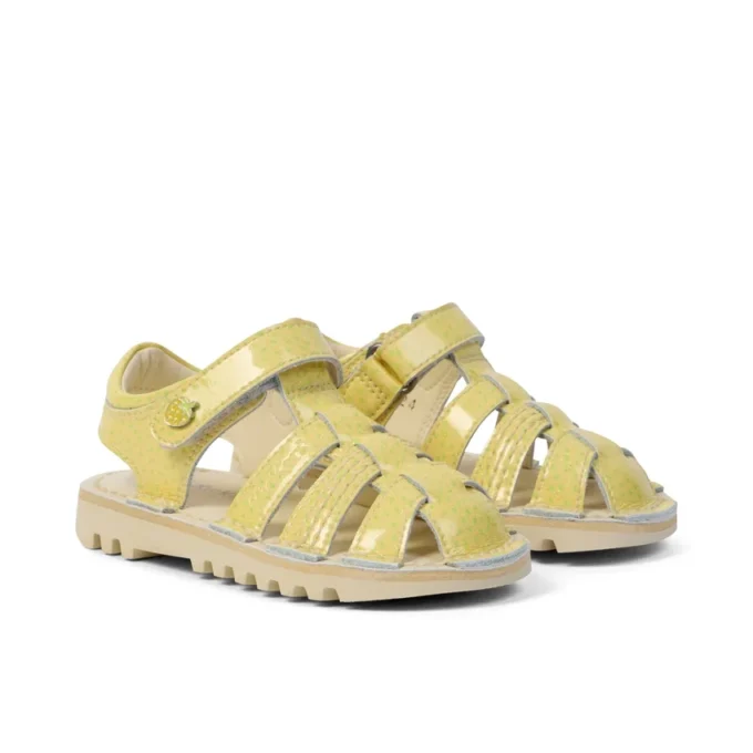Kick Sandal unisex para bebé, Fruit, amarillo claro