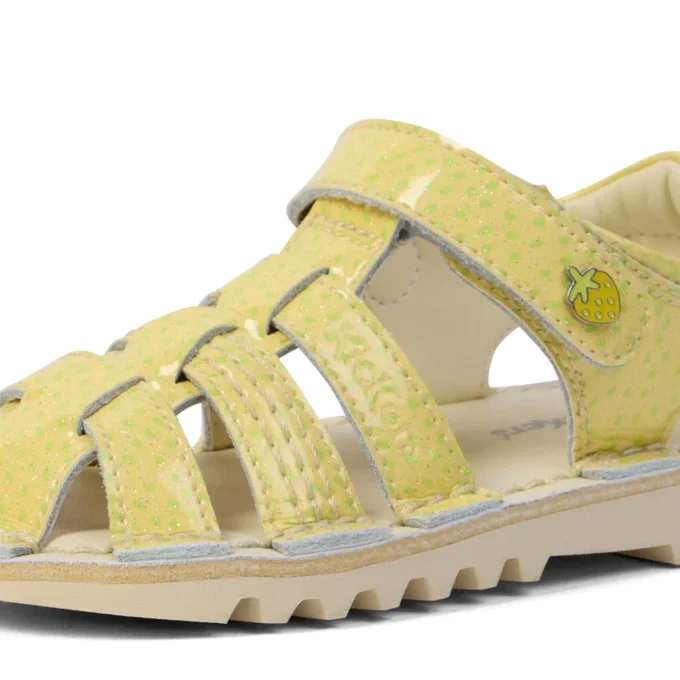 Kick Sandal unisex para bebé, Fruit, amarillo claro