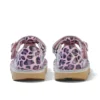 Kick T Bar para niñas pequeñas en charol leopardo rosa