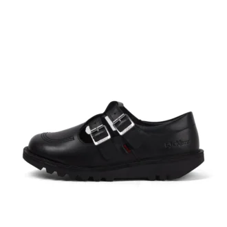 Kick T Double de cuero negro para mujer
