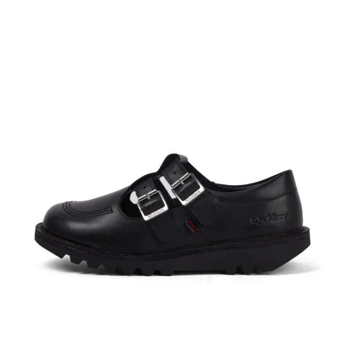 Kick T Double de cuero negro para mujer