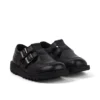 Kick T Double de cuero negro para mujer
