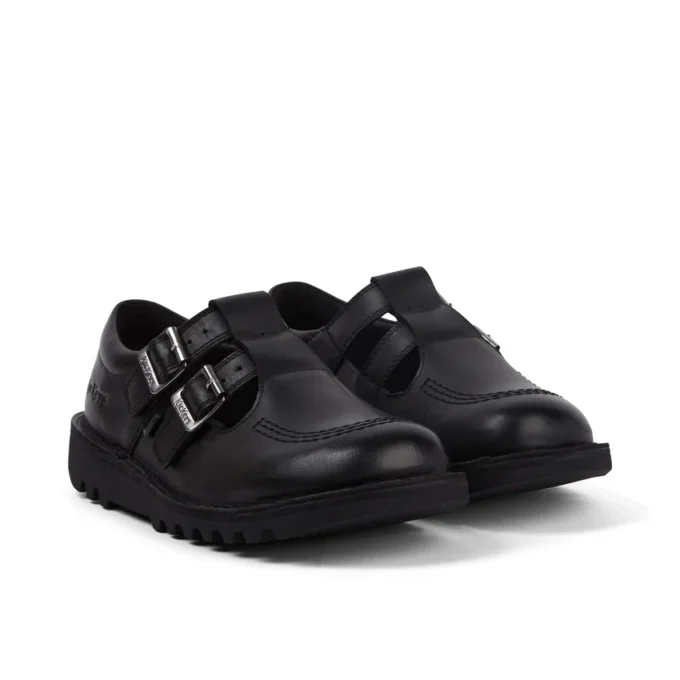 Kick T Double de cuero negro para mujer