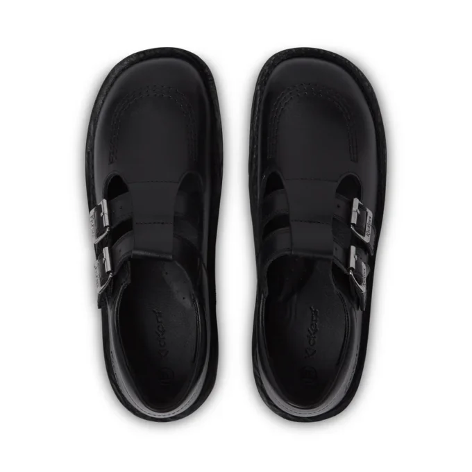 Kick T Double de cuero negro para mujer