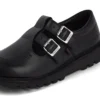 Kick T Double de cuero negro para mujer