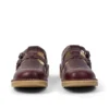 Kick T-Double de cuero rojo oscuro para mujer