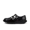 Kick T Double para mujer, charol negro