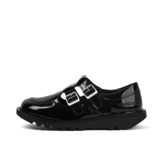 Kick T Double para mujer, charol negro