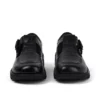 Kick Tbar de piel de cocodrilo para mujer, negro