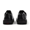 Kick Tbar de piel de cocodrilo para mujer, negro