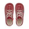 Kickers Junior Unisex Kick Hi Zip de cuero rojo