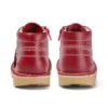 Kickers Junior Unisex Kick Hi Zip de cuero rojo
