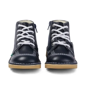 Kickers Junior Unisex Kick Hi Zip de piel azul marino