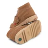 Kickers Junior Unisex Kick Hi Zip de piel color tostado