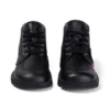 Kickers Kick Hi de cuero para jóvenes unisex, negro