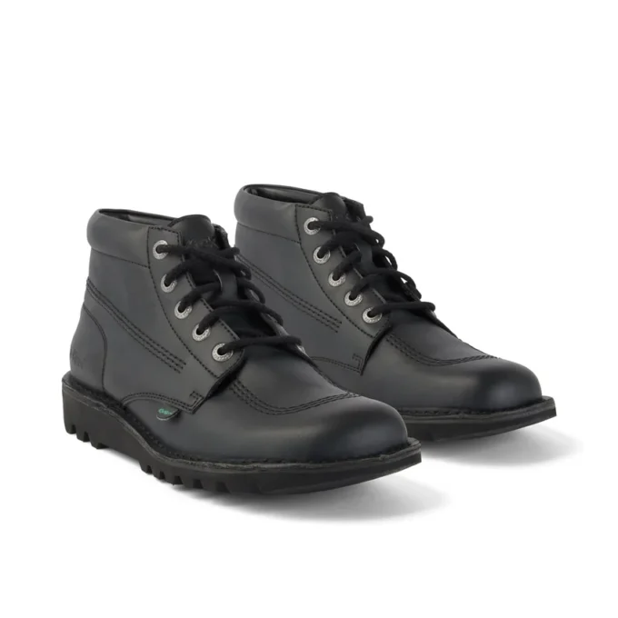 Kickers Kick Hi para adultos, unisex, piel sintética, negro