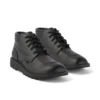 Kickers Kick Hi para hombre, cuero acolchado, negro